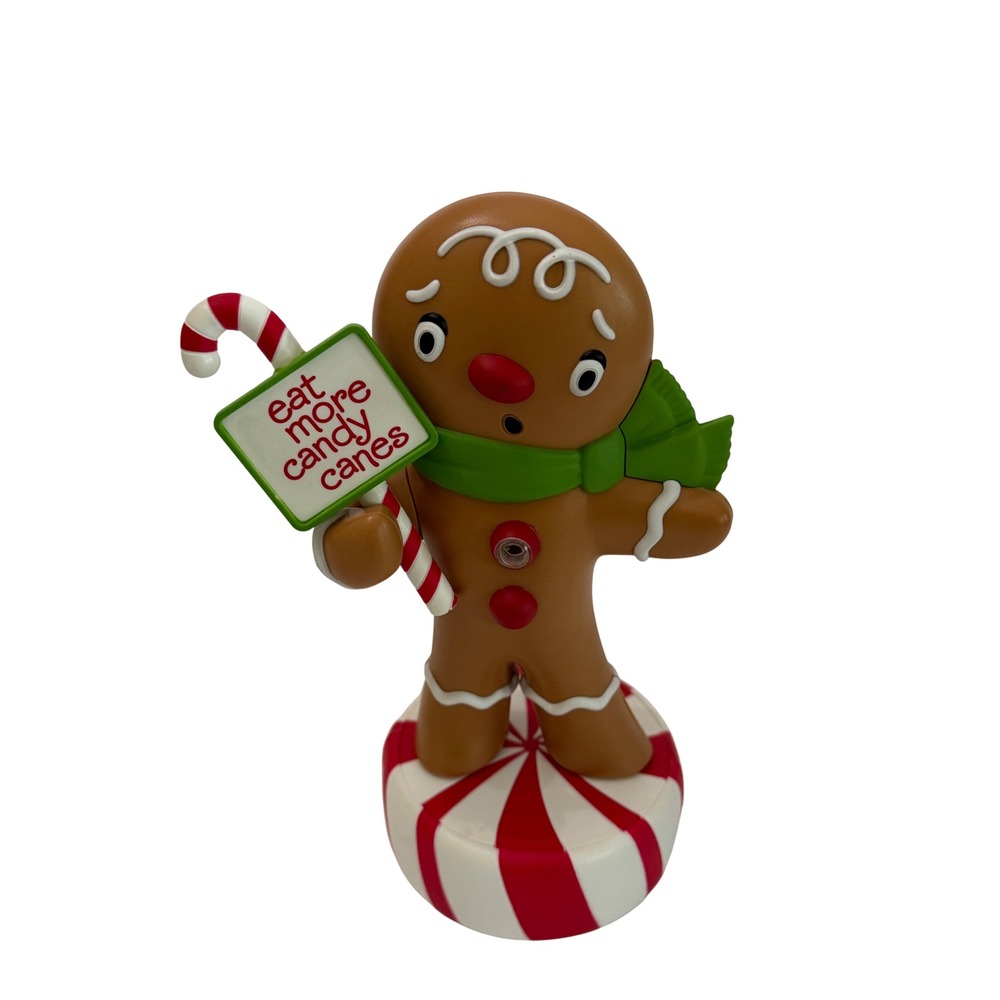 Hallmark Talking Wisecrackin Gingerbread Boy Sensor Activated 2011 Works